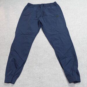 Nike Pants Blue XL Solid Pull Stretch Waist Embroidered Logo Training Joggers
